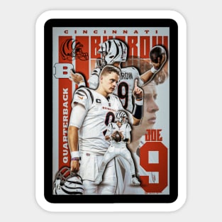 Joe Burrow 9 Sticker